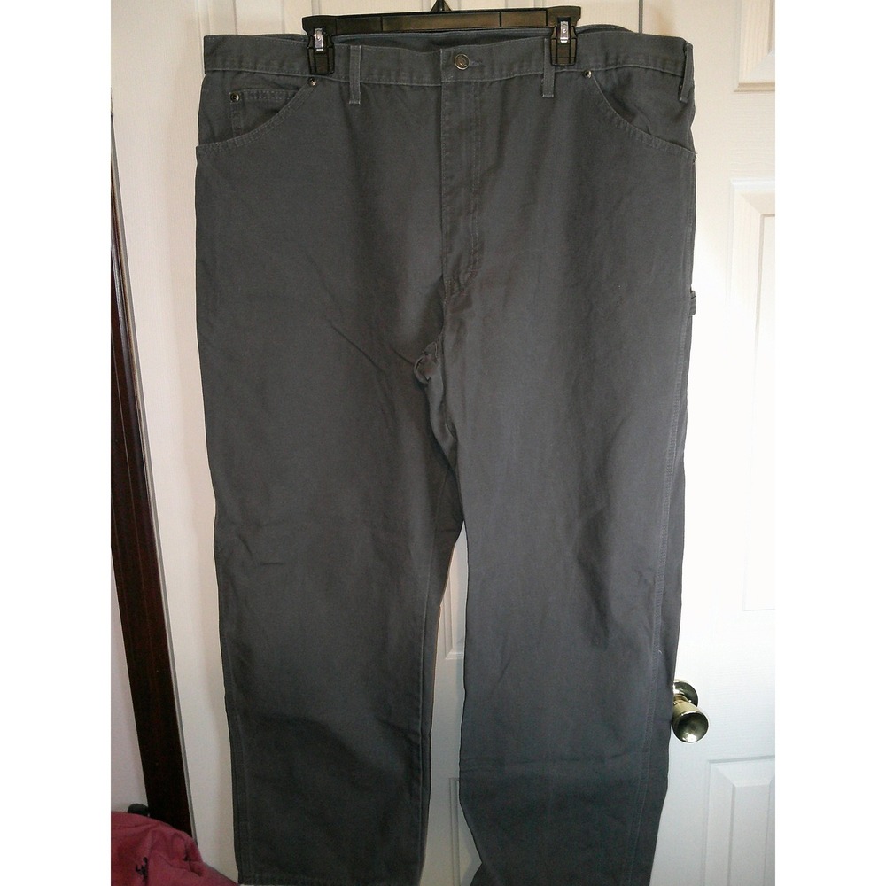 Dickies Carpenter Pants Workwear Utility Gray Relaxed Fit 44x32